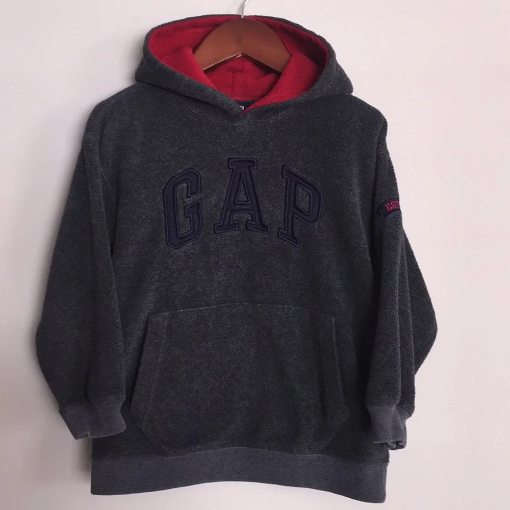 Gap Fleece Gray Boy Hoodie Size XS (4)